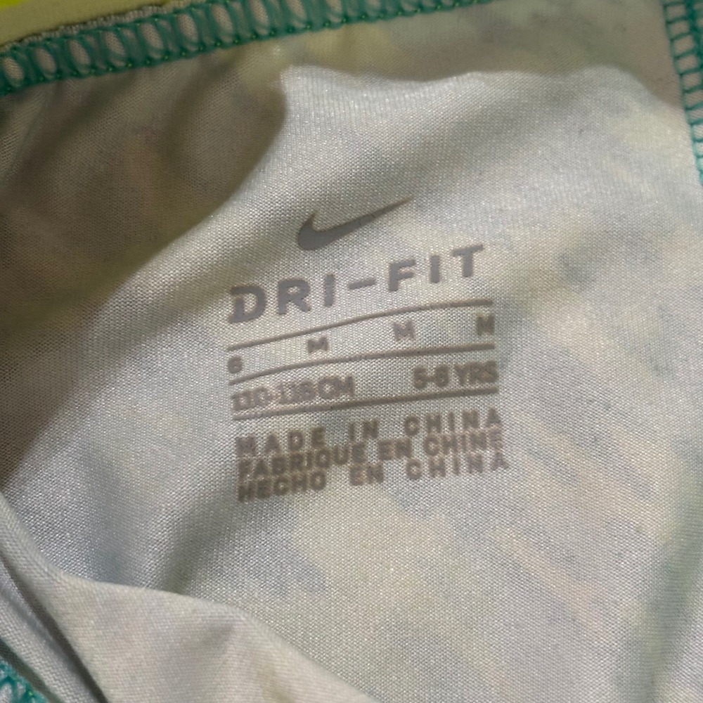 Nike Girls 6 Piece Activewear Lot Leggings Tops Size 5 6 Dri-FIT Black Teal Blue - Picture 5 of 7